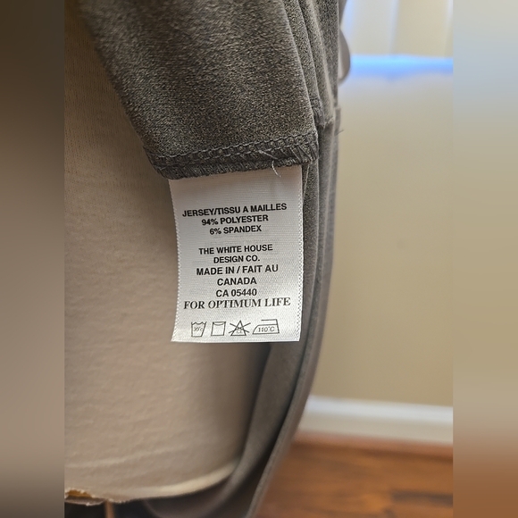 Sympli Women's Size 6 Slouchy V Neck Dress With Belt Gray 38" Long - Picture 9 of 10